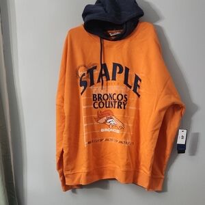 Staple Orange and Navy Broncos Country Hoodie